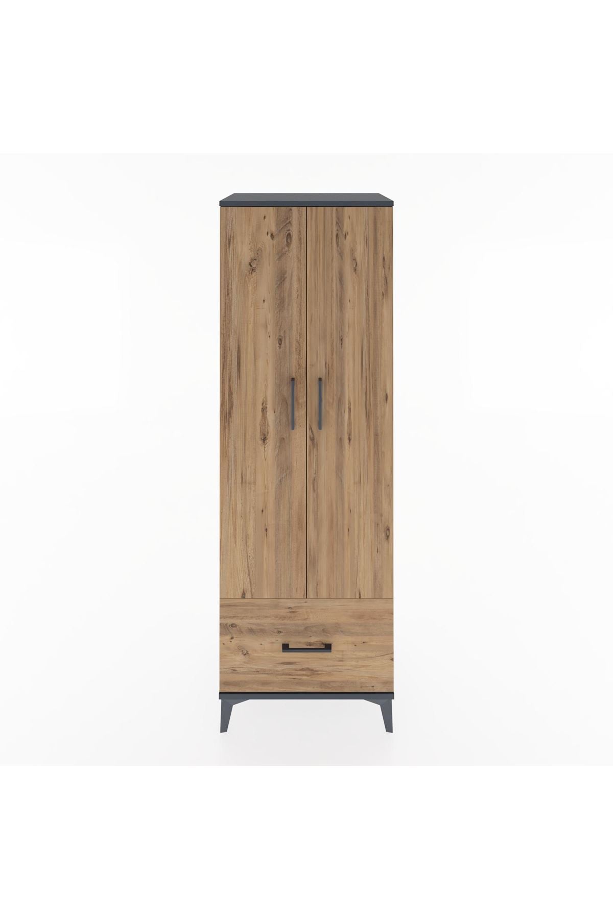 Hyperion Dolap 4 Raflı Tek Çekmeceli 2 Kapaklı 60x44x182 - S56M016V6B