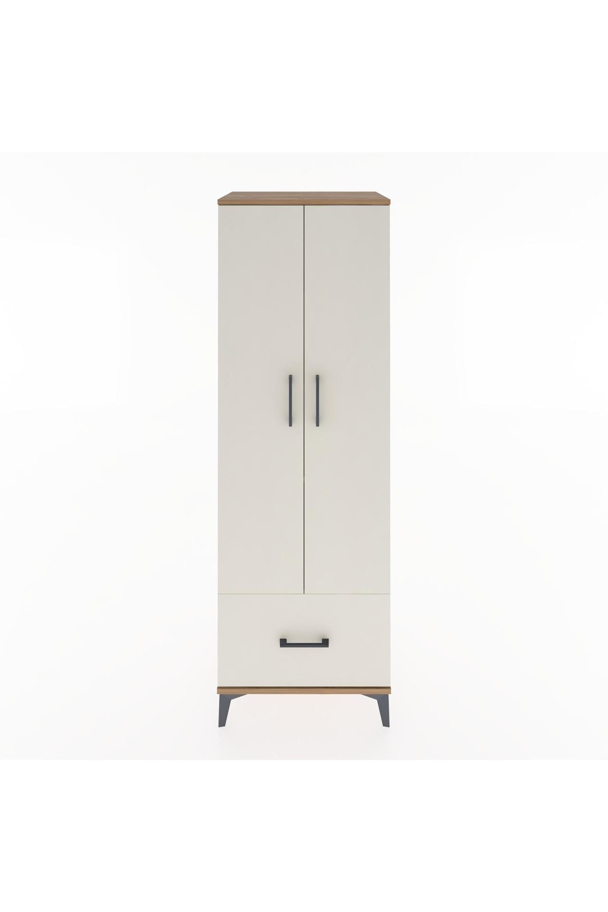 Hyperion Dolap 4 Raflı Tek Çekmeceli 2 Kapaklı 60x44x182 - S56M016V7B