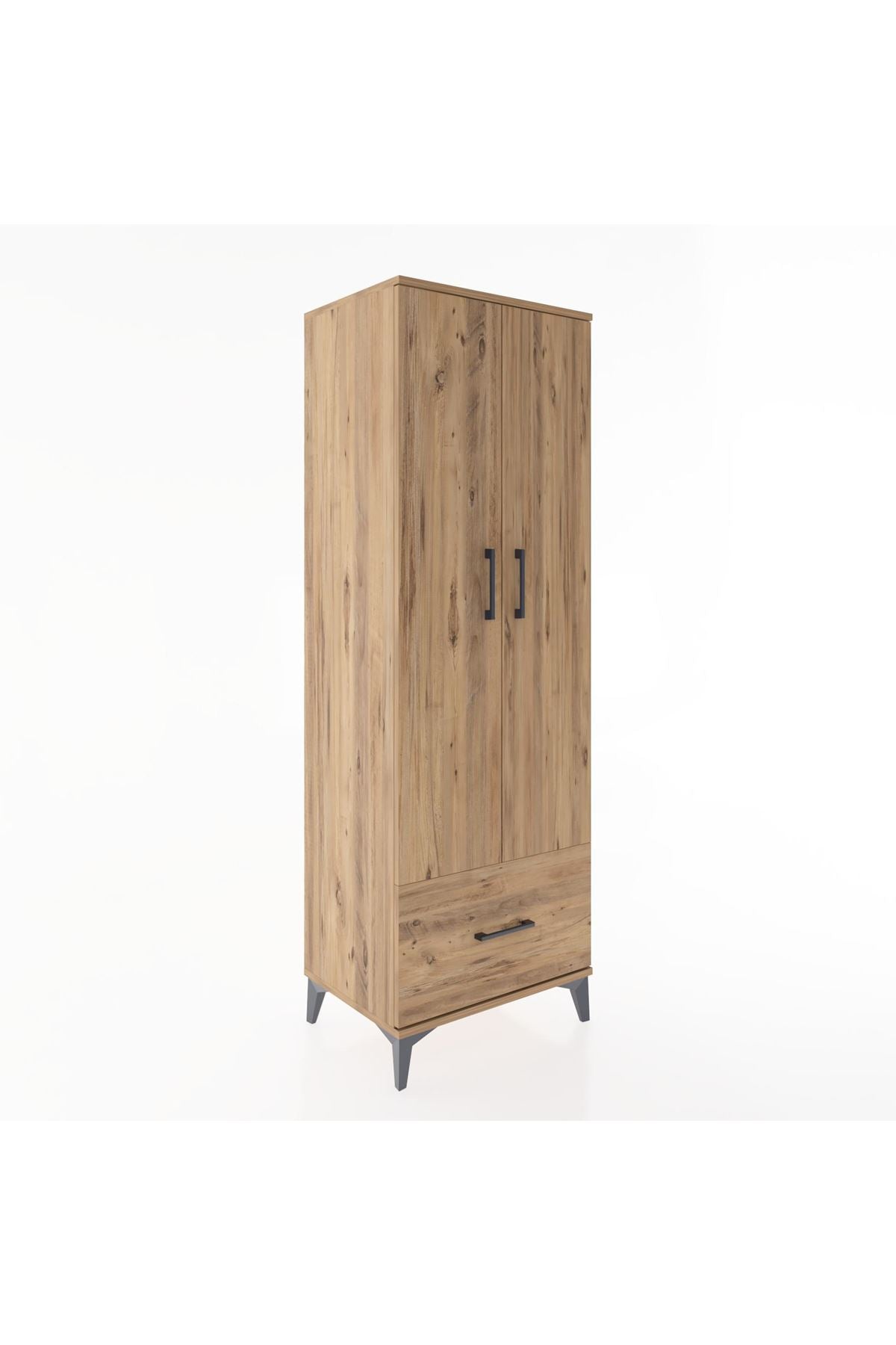 Hyperion Dolap 4 Raflı Tek Çekmeceli 2 Kapaklı 60x44x182 - S56M016V9B