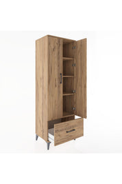Hyperion Dolap 4 Raflı Tek Çekmeceli 2 Kapaklı 60x44x182 - S56M016V9B