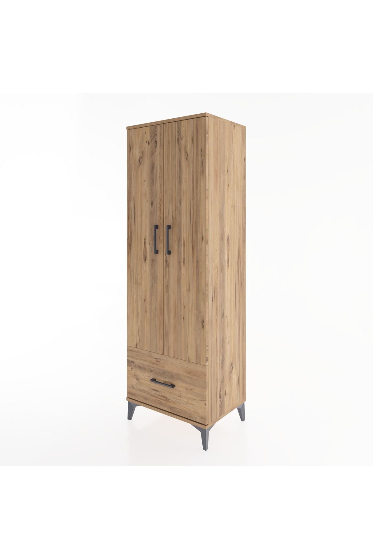 Hyperion Dolap 4 Raflı Tek Çekmeceli 2 Kapaklı 60x44x182 - S56M016V9B