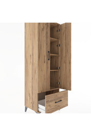 Hyperion Dolap 4 Raflı Tek Çekmeceli 2 Kapaklı 60x44x182 - S56M016V9B