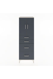 Hyperion Dolap Tek Raflı 4 Çekmeceli 2 Kapaklı 60x44x182 - S56M019V2B