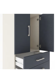 Hyperion Dolap Tek Raflı 4 Çekmeceli 2 Kapaklı 60x44x182 - S56M019V2B