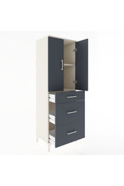Hyperion Dolap 2 Raflı 3 Çekmeceli 2 Kapaklı 60x44x182 - S56M020V2B