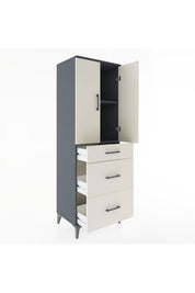 Hyperion Dolap 2 Raflı 3 Çekmeceli 2 Kapaklı 60x44x182 - S56M020V4B