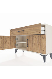 Arges Şifonyer Tek Raflı Tek Çekmeceli 2 Kapaklı 88x30x64 - S02M011V3A