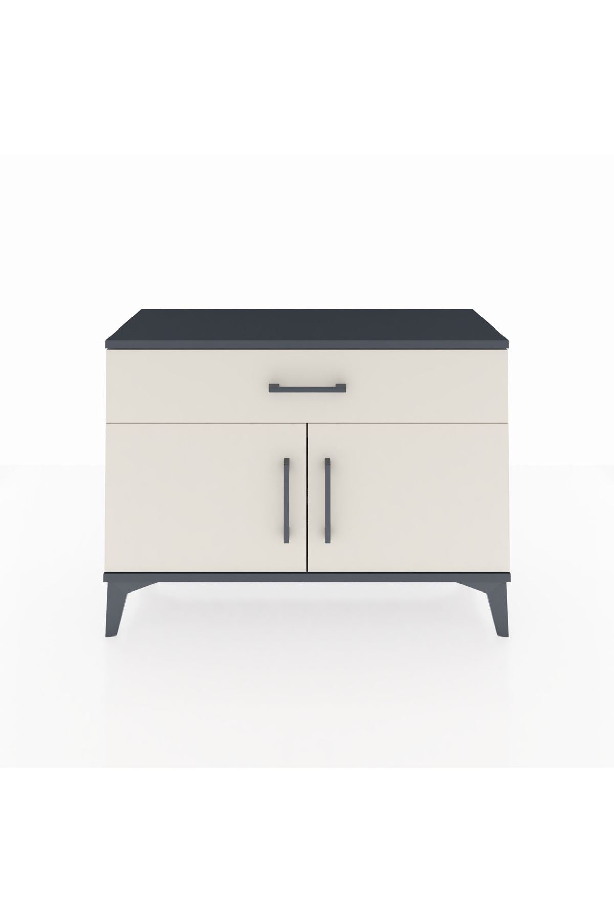 Arges Şifonyer Tek Raflı Tek Çekmeceli 2 Kapaklı 88x30x64 - S02M011V4A