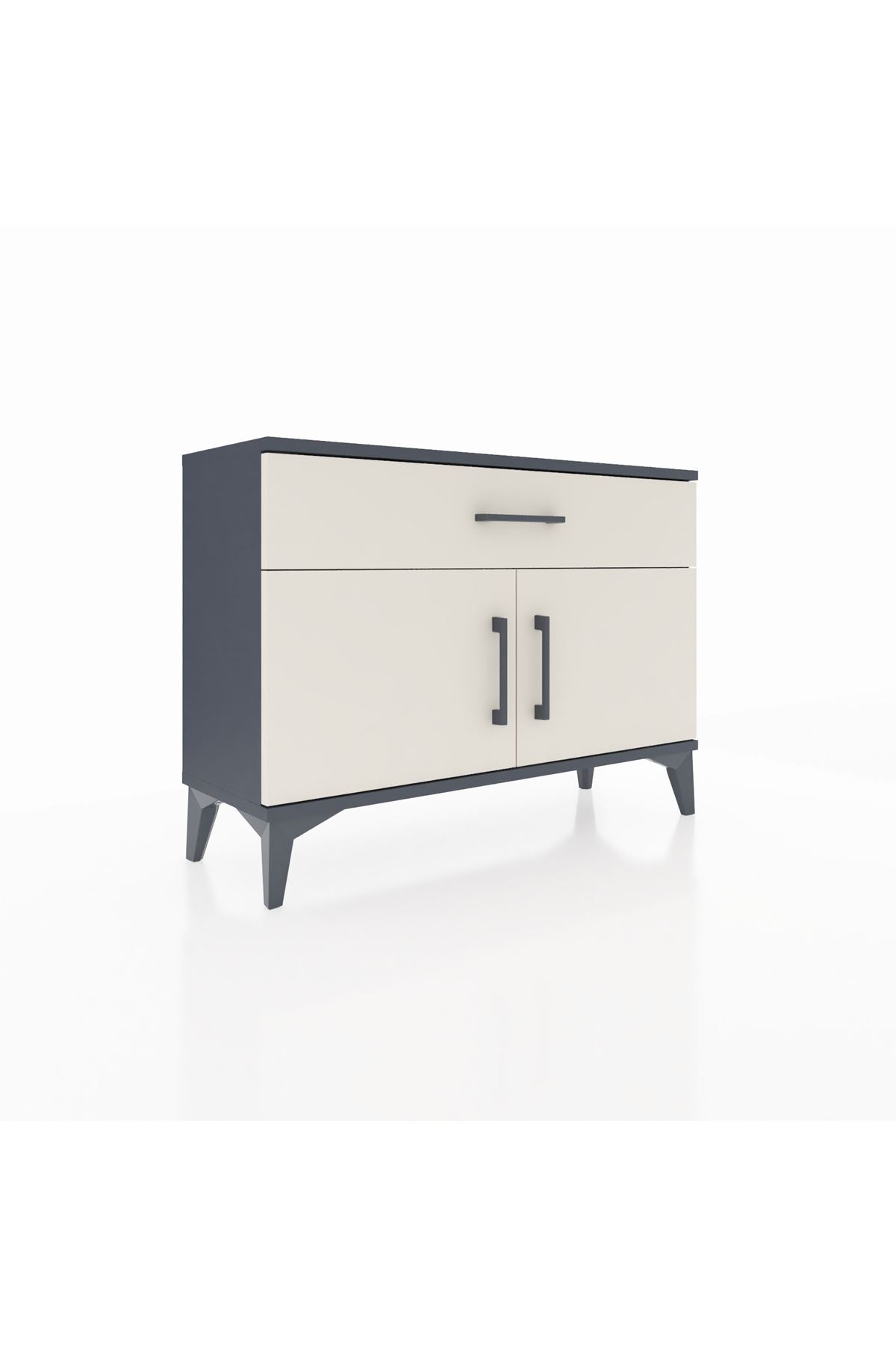 Arges Şifonyer Tek Raflı Tek Çekmeceli 2 Kapaklı 88x30x64 - S02M011V4A