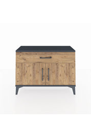 Arges Şifonyer Tek Raflı Tek Çekmeceli 2 Kapaklı 88x30x64 - S02M011V6A