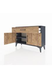 Arges Şifonyer Tek Raflı Tek Çekmeceli 2 Kapaklı 88x30x64 - S02M011V6A