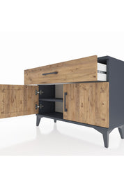 Arges Şifonyer Tek Raflı Tek Çekmeceli 2 Kapaklı 88x30x64 - S02M011V6A