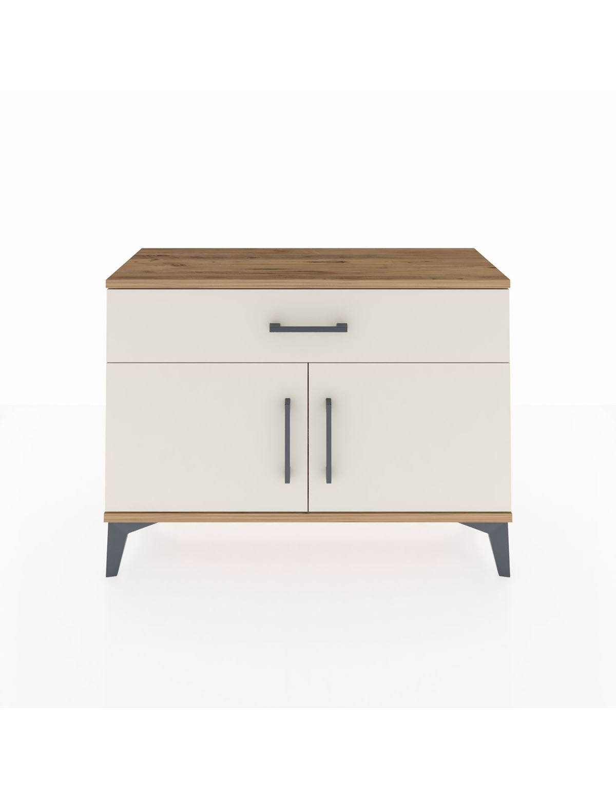 Arges Şifonyer Tek Raflı Tek Çekmeceli 2 Kapaklı 88x30x64 - S02M011V7A