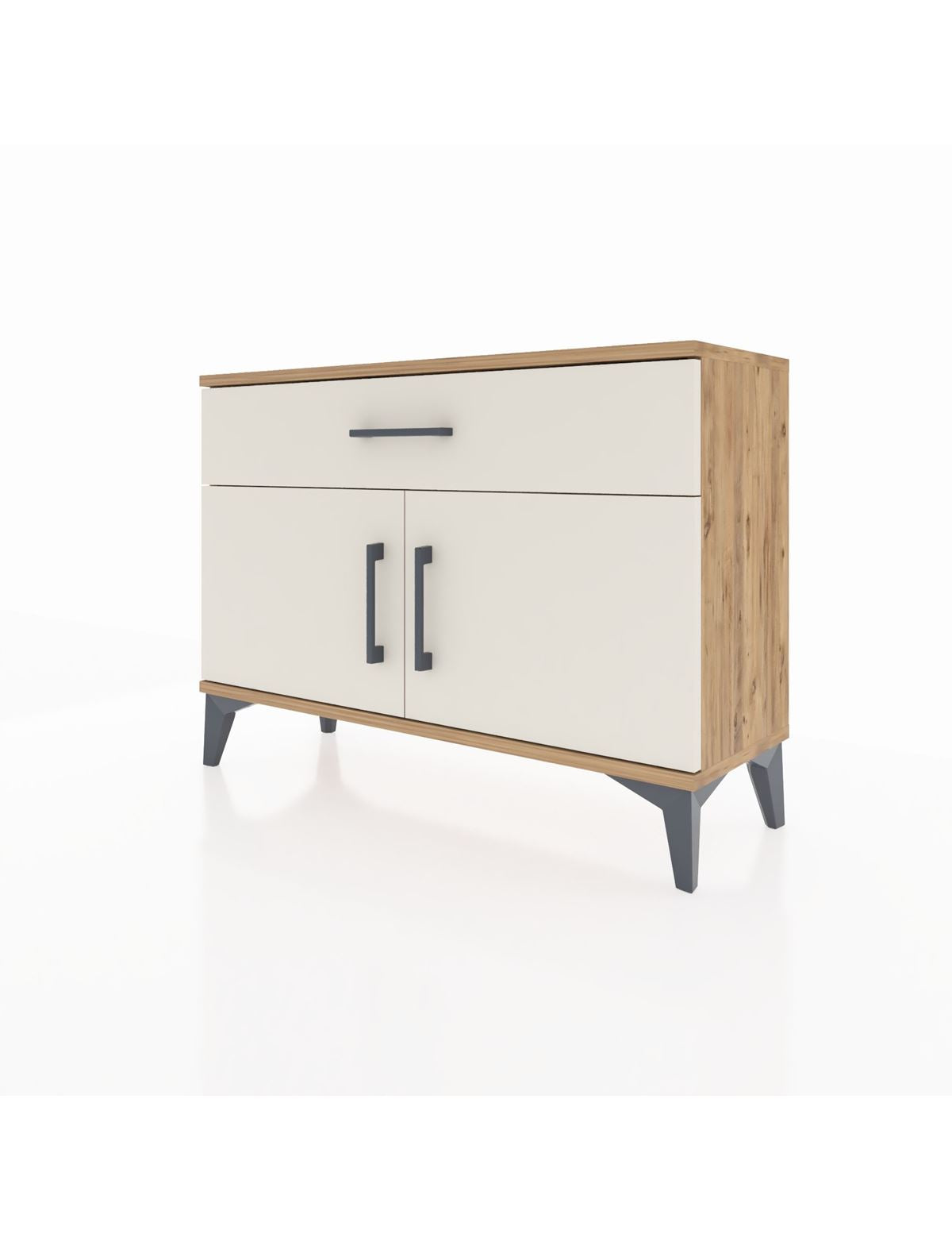 Arges Şifonyer Tek Raflı Tek Çekmeceli 2 Kapaklı 88x30x64 - S02M011V7A