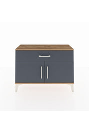 Arges Şifonyer Tek Raflı Tek Çekmeceli 2 Kapaklı 88x30x64 - S02M011V8A