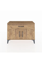 Arges Şifonyer Tek Raflı Tek Çekmeceli 2 Kapaklı 88x30x64 - S02M011V9A