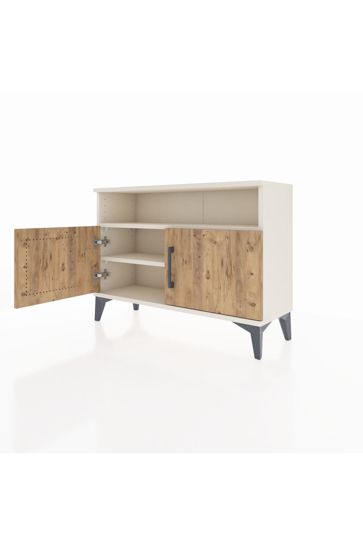 Arges Şifonyer 2 Raflı 2 Kapaklı 88x30x64 - S02M012V3A