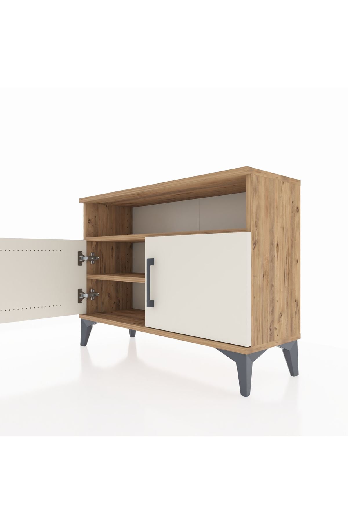 Arges Şifonyer 2 Raflı 2 Kapaklı 88x30x64 - S02M012V7A