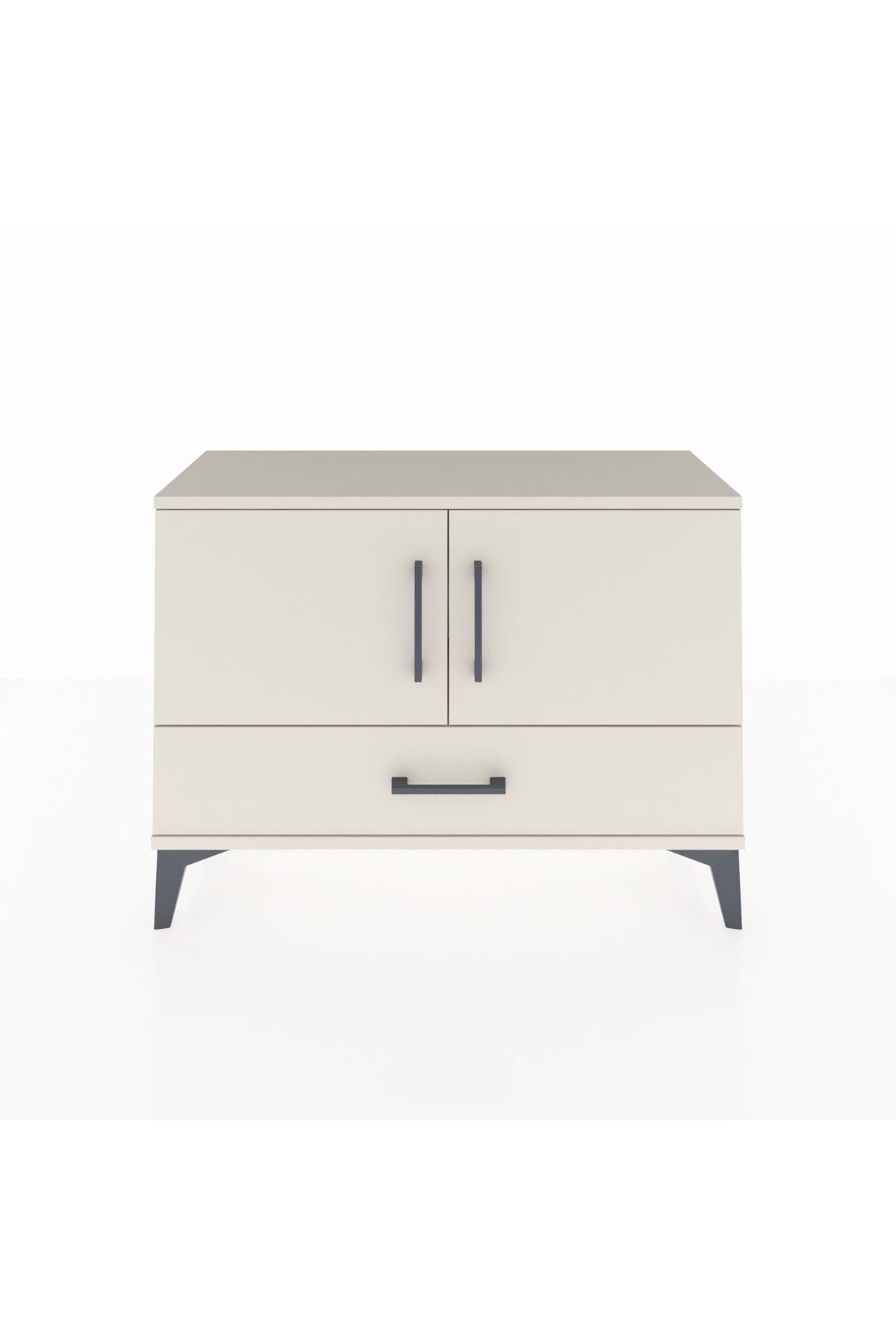 Arges Şifonyer 2 Raflı Tek Çekmeceli 2 Kapaklı 88x30x64 - S02M013V1A