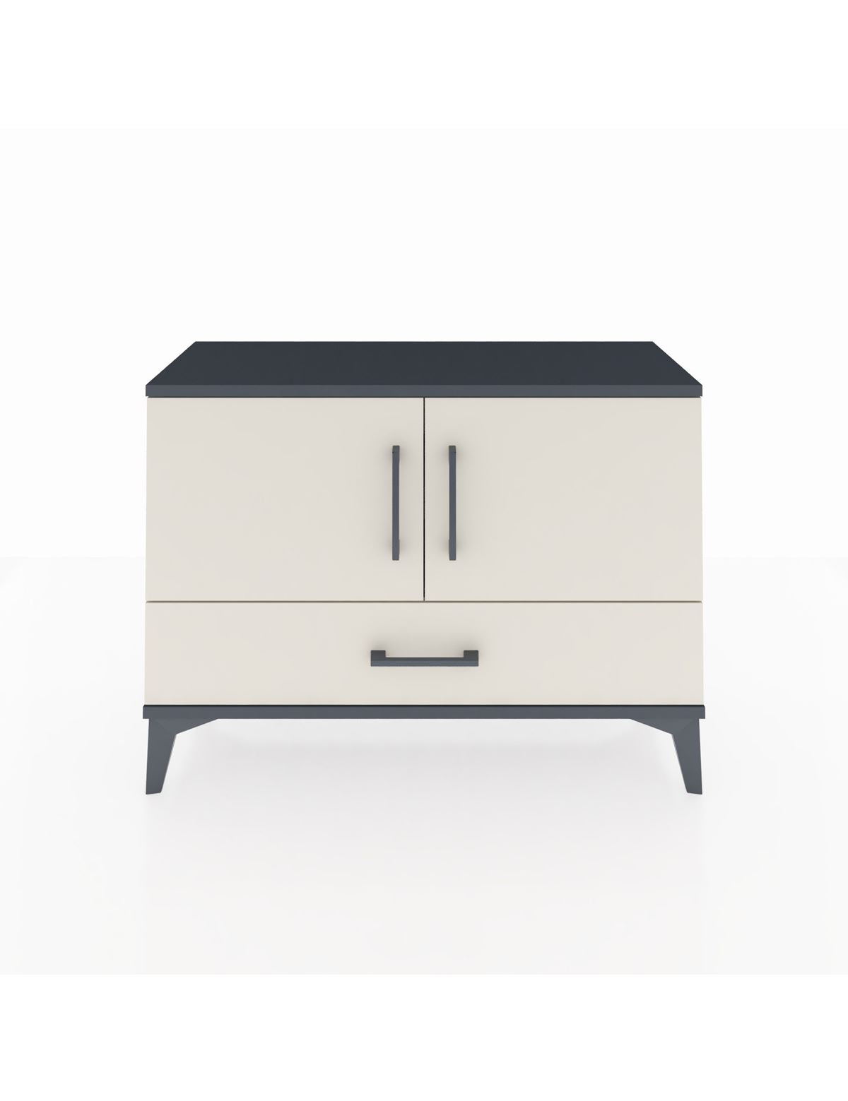Arges Şifonyer 2 Raflı Tek Çekmeceli 2 Kapaklı 88x30x64 - S02M013V4A