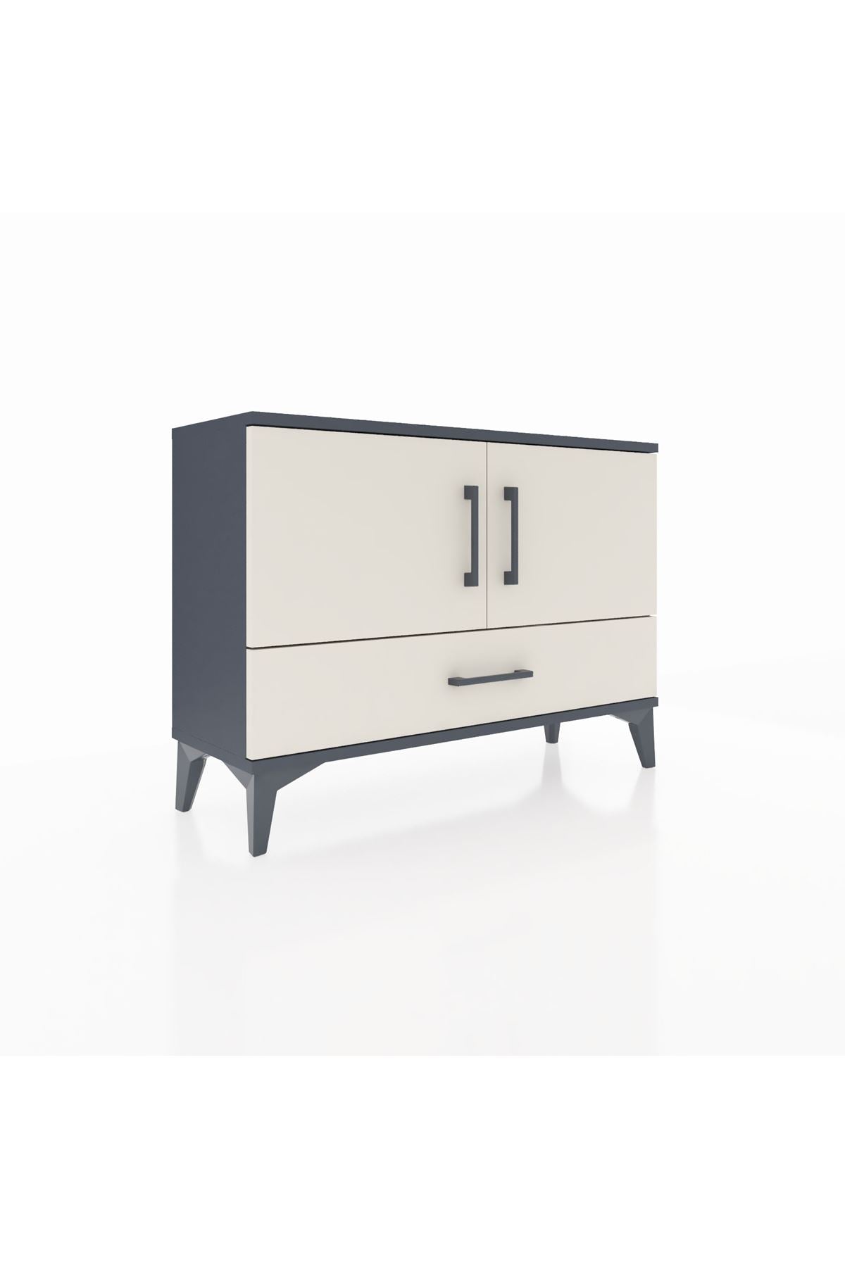 Arges Şifonyer 2 Raflı Tek Çekmeceli 2 Kapaklı 88x30x64 - S02M013V4A