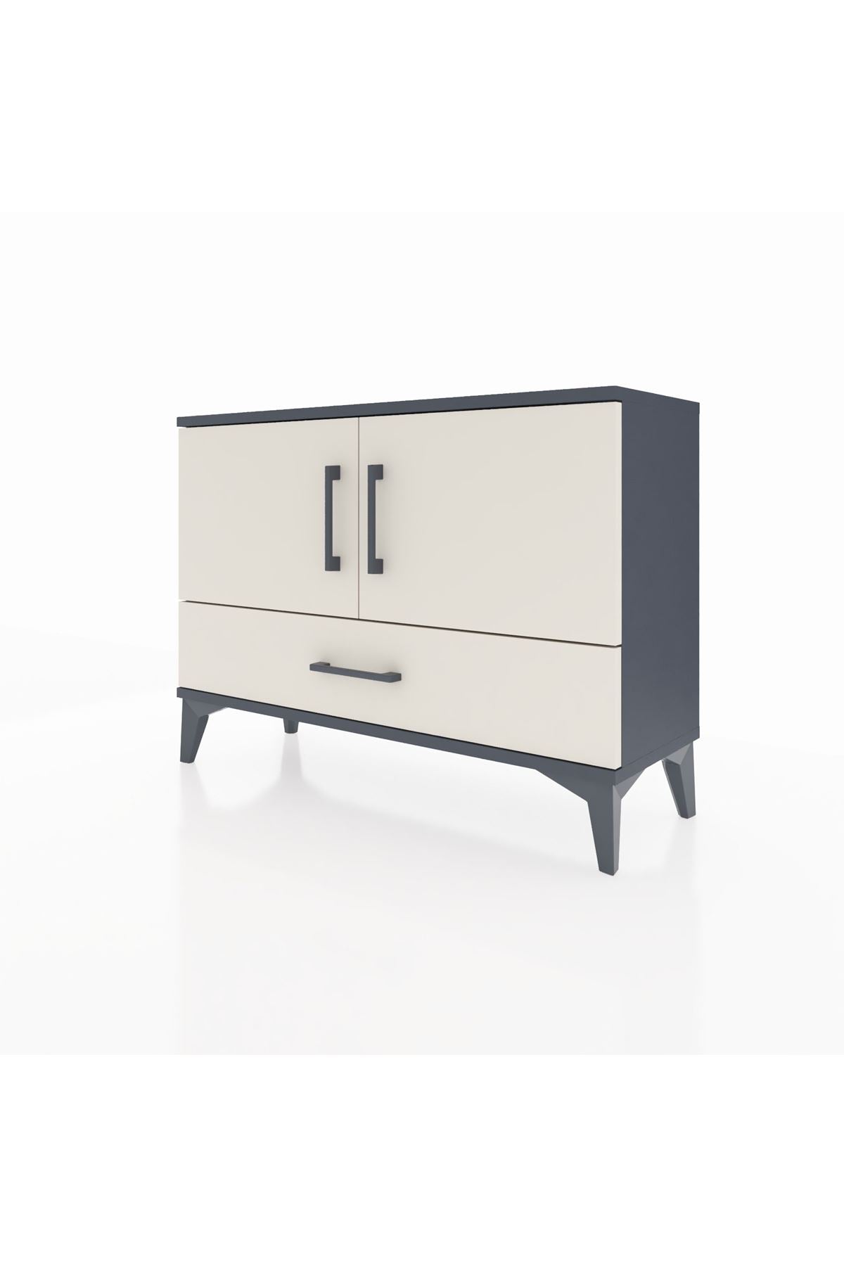 Arges Şifonyer 2 Raflı Tek Çekmeceli 2 Kapaklı 88x30x64 - S02M013V4A