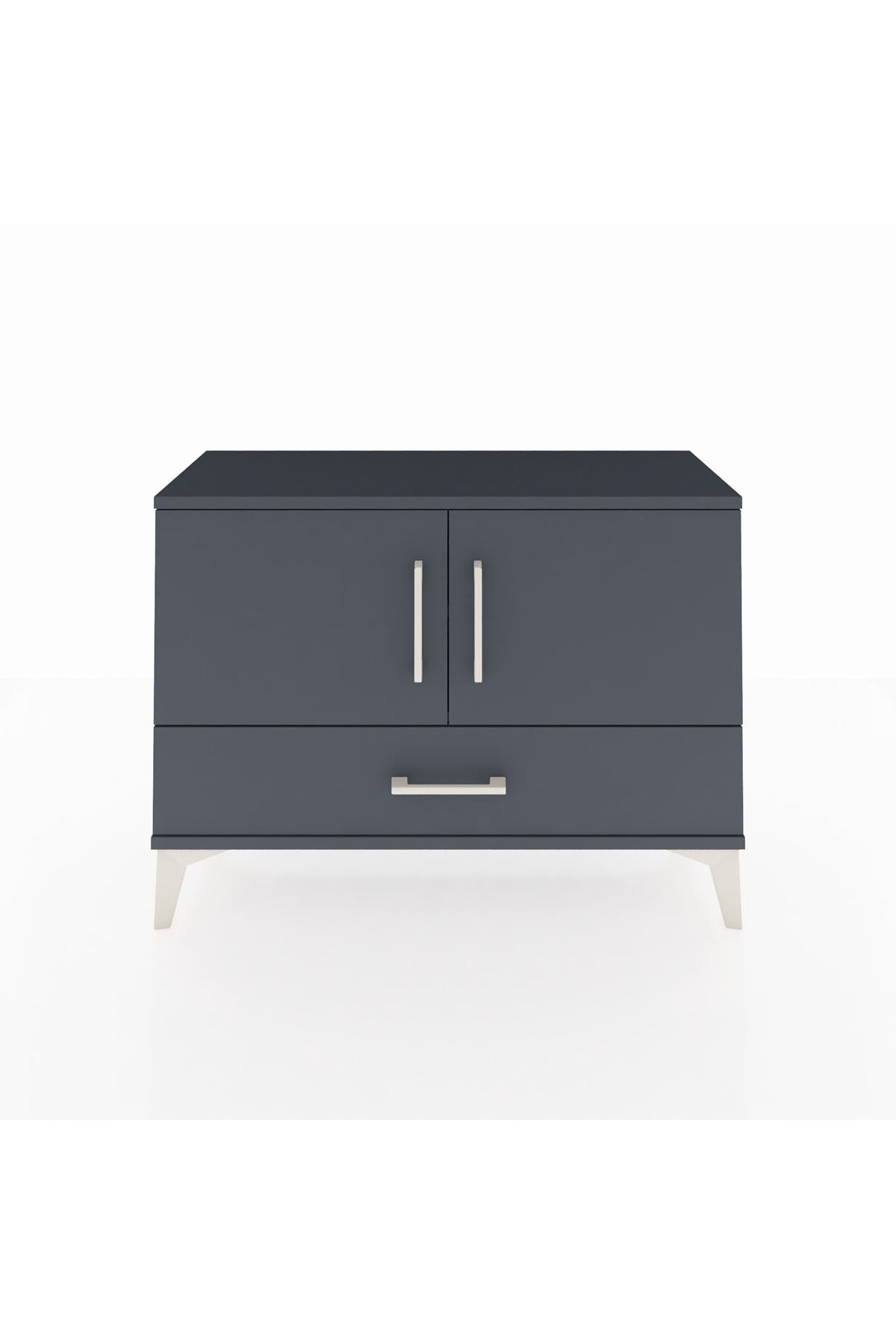 Arges Şifonyer 2 Raflı Tek Çekmeceli 2 Kapaklı 88x30x64 - S02M013V5A