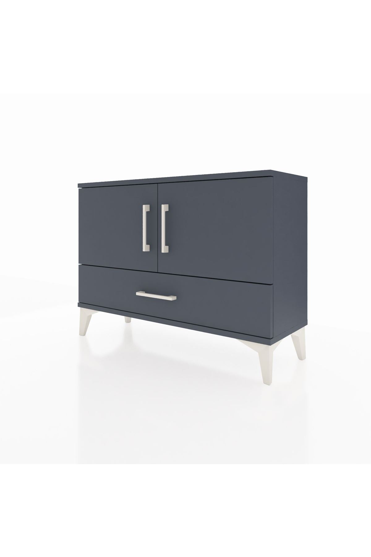 Arges Şifonyer 2 Raflı Tek Çekmeceli 2 Kapaklı 88x30x64 - S02M013V5A