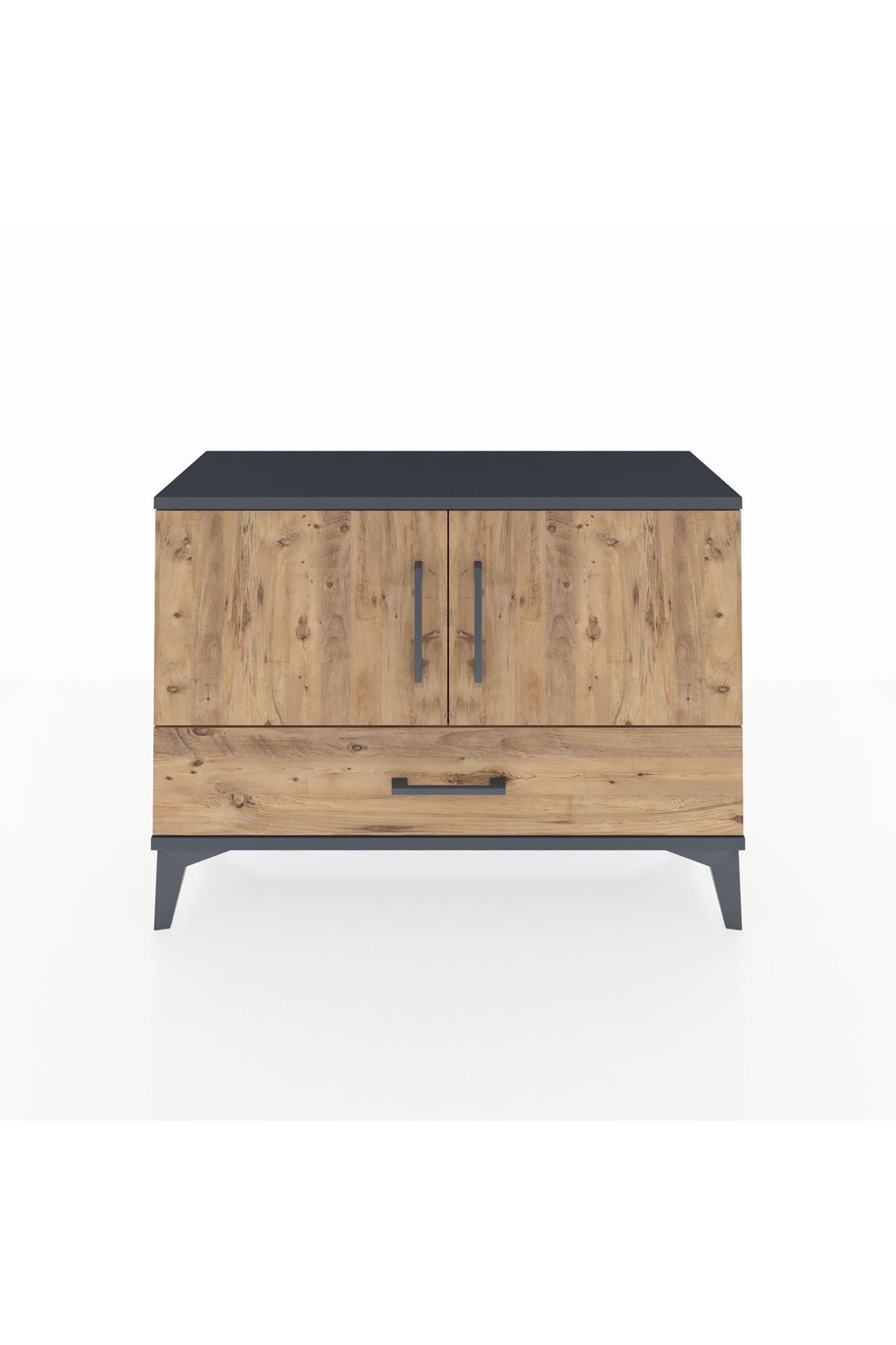 Arges Şifonyer 2 Raflı Tek Çekmeceli 2 Kapaklı 88x30x64 - S02M013V6A