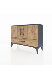Arges Şifonyer 2 Raflı Tek Çekmeceli 2 Kapaklı 88x30x64 - S02M013V6A