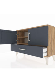 Arges Şifonyer 2 Raflı Tek Çekmeceli 2 Kapaklı 88x30x64 - S02M013V8A