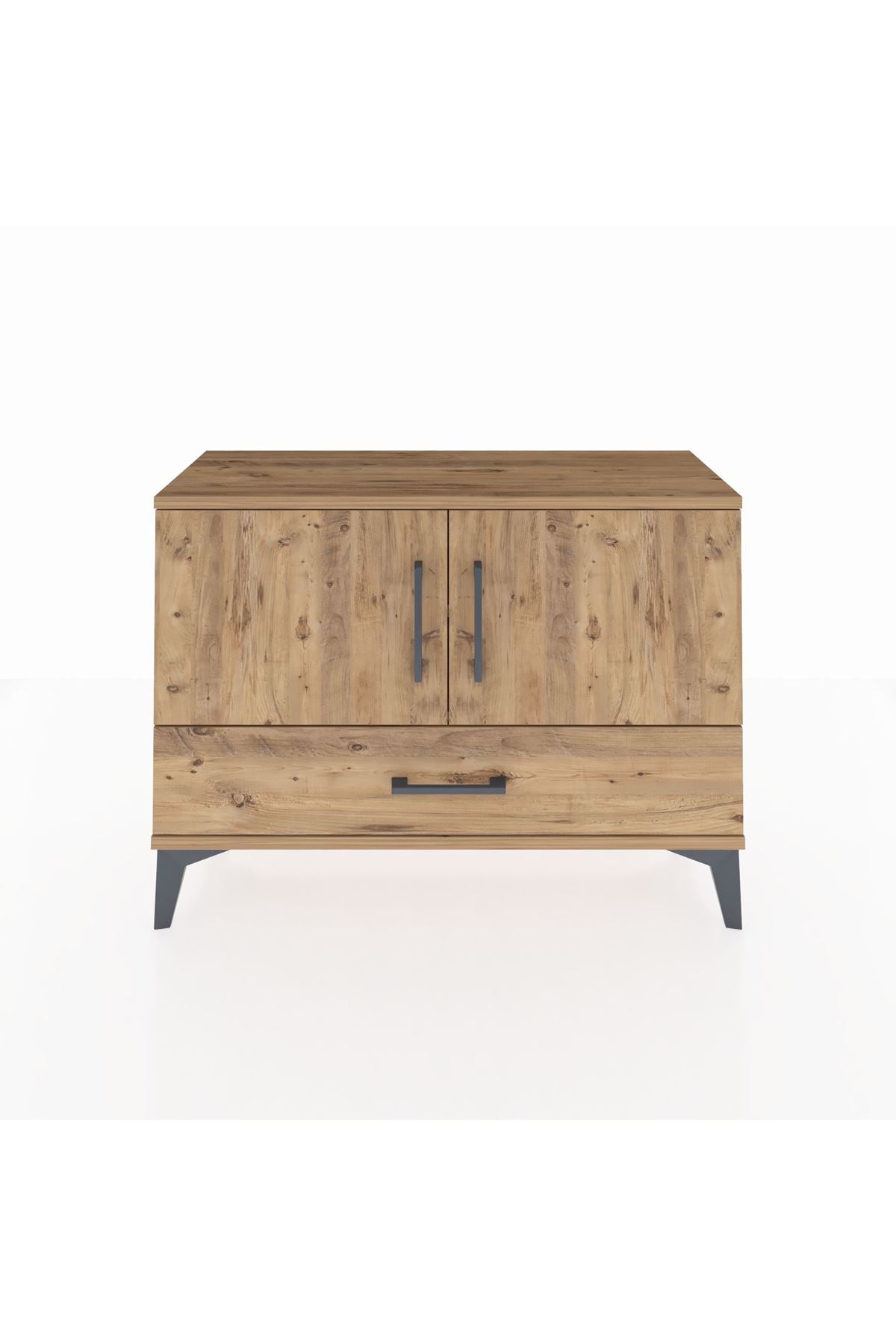 Arges Şifonyer 2 Raflı Tek Çekmeceli 2 Kapaklı 88x30x64 - S02M013V9A