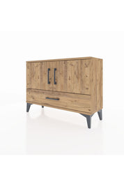 Arges Şifonyer 2 Raflı Tek Çekmeceli 2 Kapaklı 88x30x64 - S02M013V9A