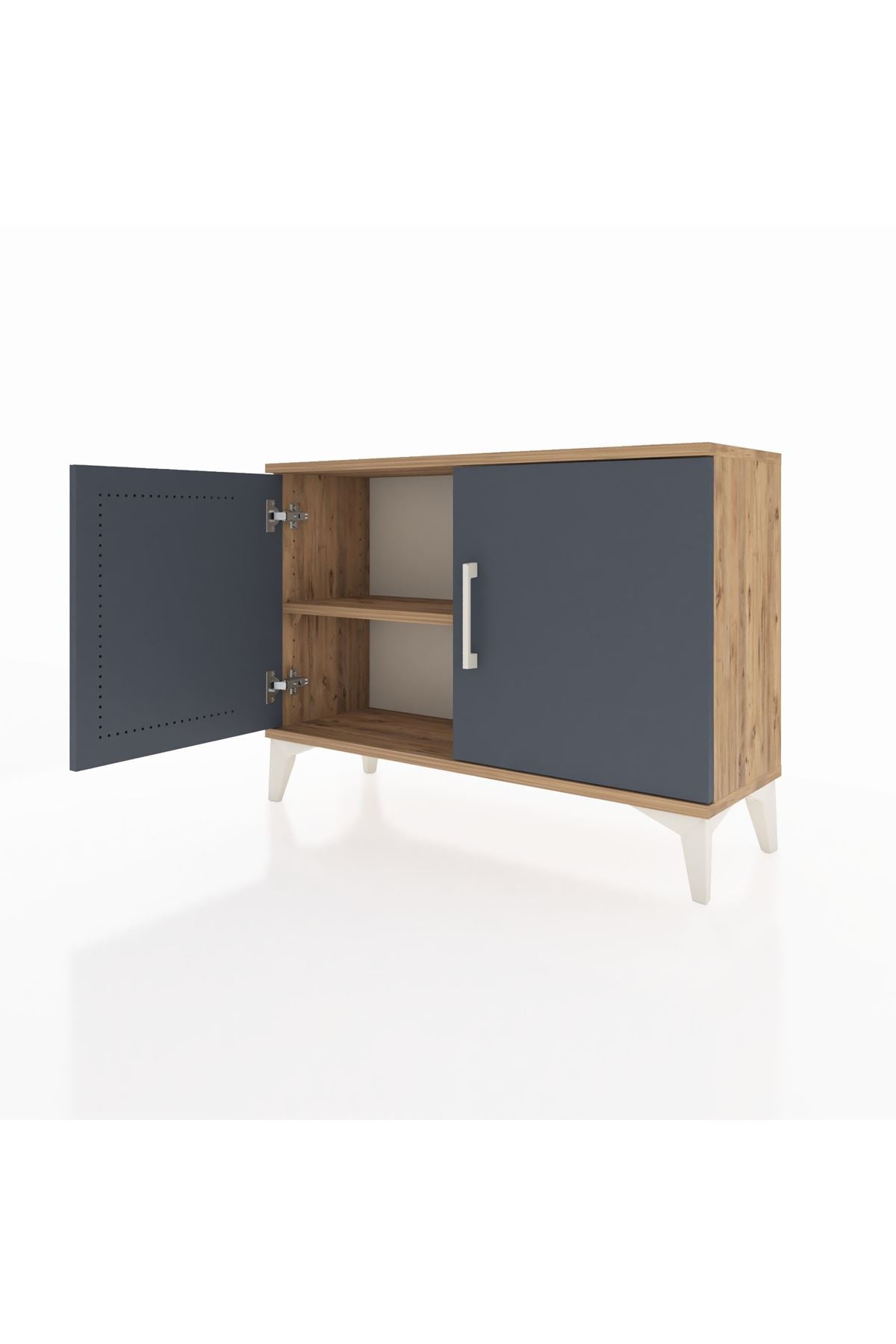 Arges Şifonyer Tek Raflı 2 Kapaklı 88x30x64 - S02M015V8A