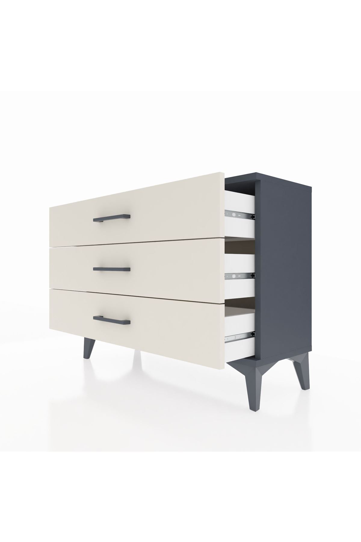Arges Şifonyer 3 Çekmeceli 88x30x64 - S02M001V4A