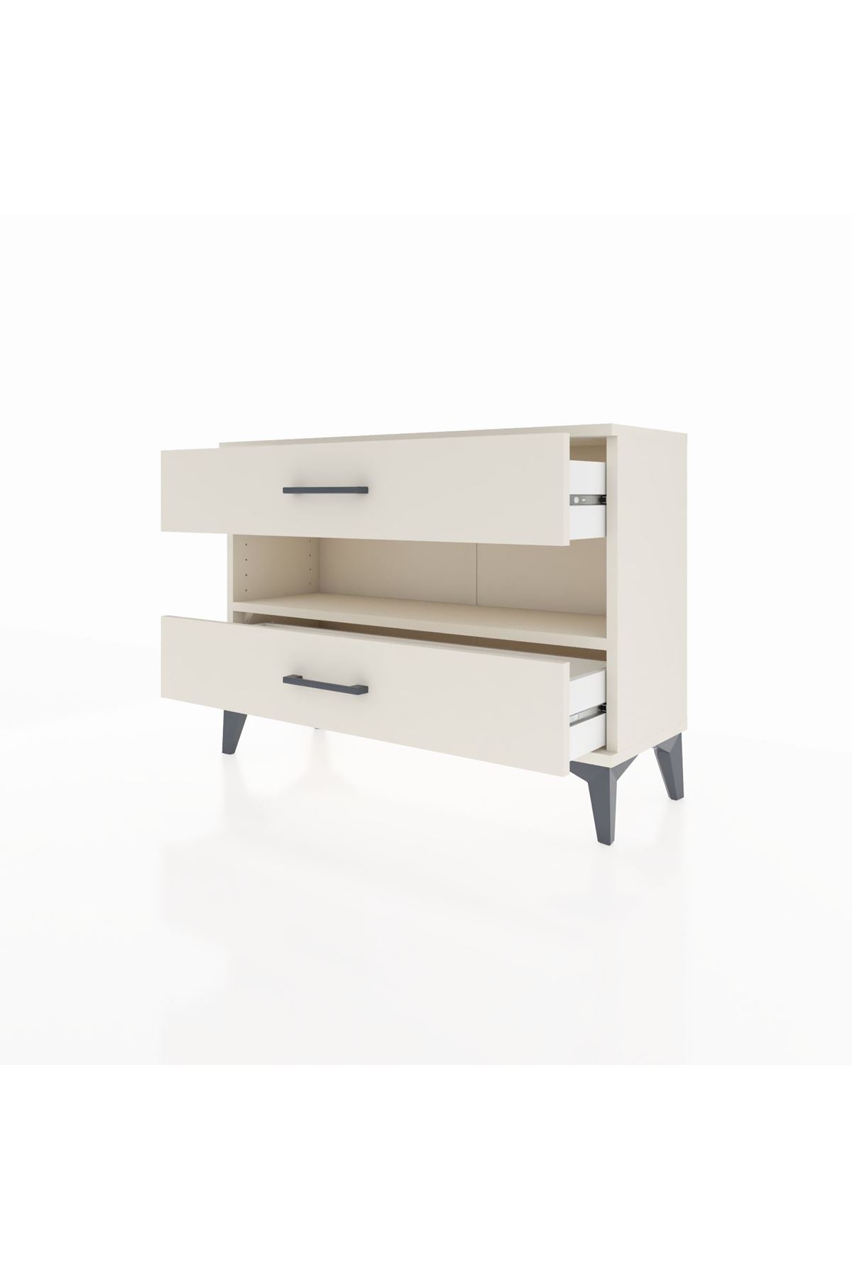 Arges Şifonyer Tek Raflı 2 Çekmeceli 88x30x64 - S02M003V1A