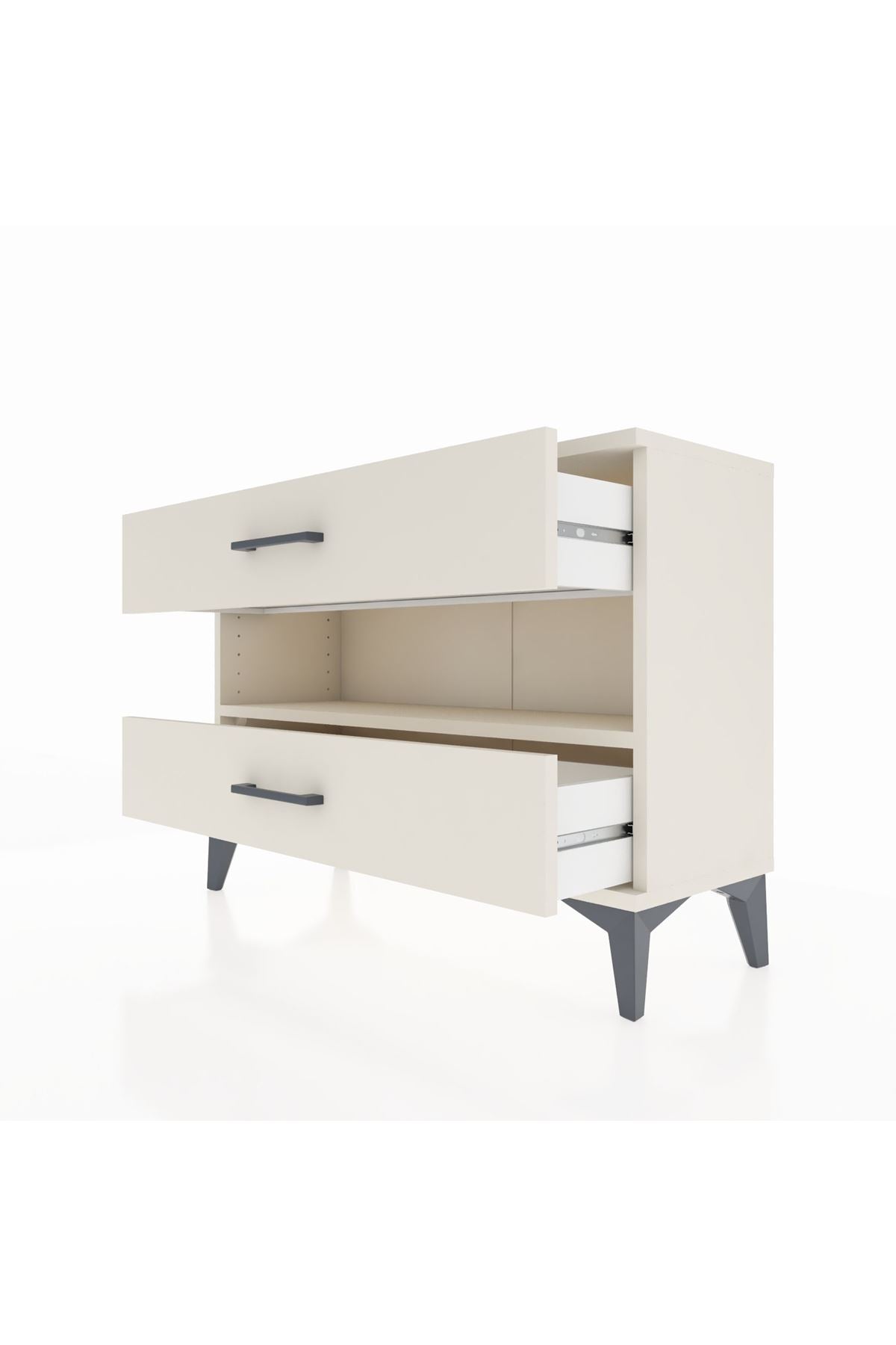 Arges Şifonyer Tek Raflı 2 Çekmeceli 88x30x64 - S02M003V1A