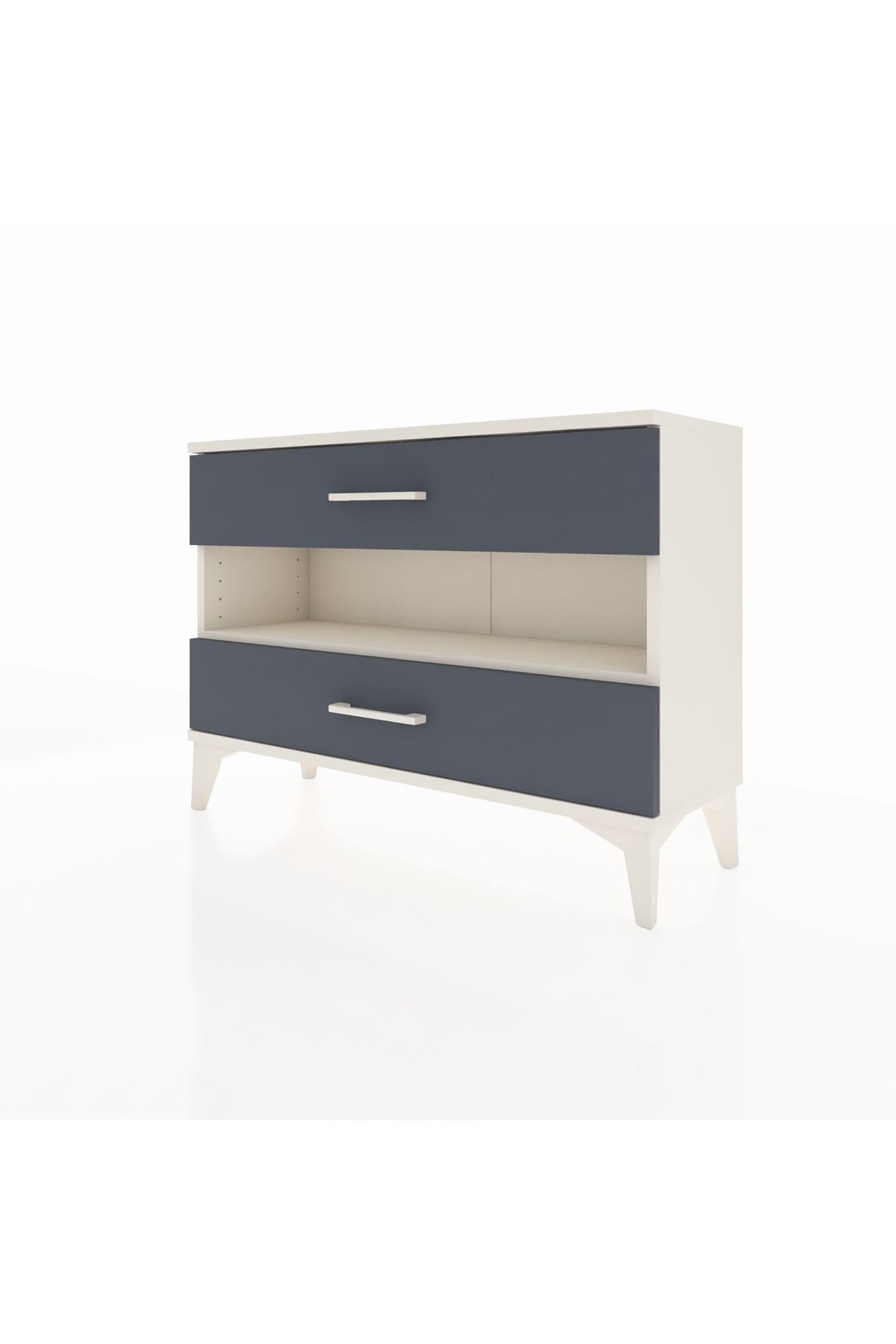 Arges Şifonyer Tek Raflı 2 Çekmeceli 88x30x64 - S02M003V2A