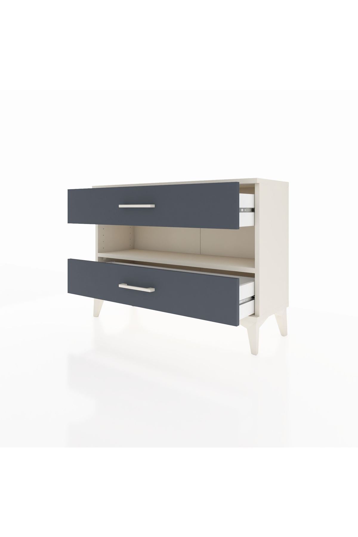 Arges Şifonyer Tek Raflı 2 Çekmeceli 88x30x64 - S02M003V2A