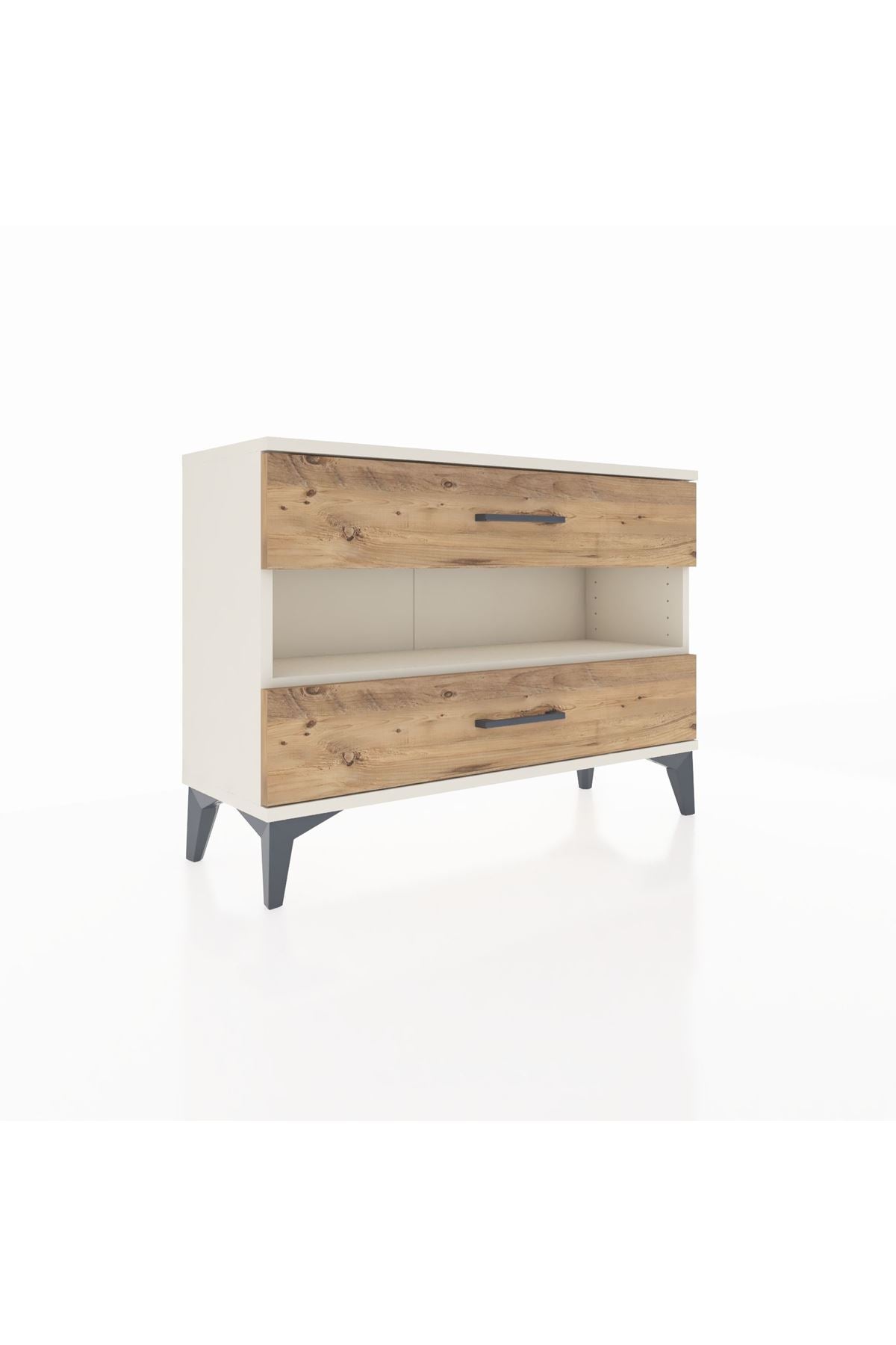 Arges Şifonyer Tek Raflı 2 Çekmeceli 88x30x64 - S02M003V3A