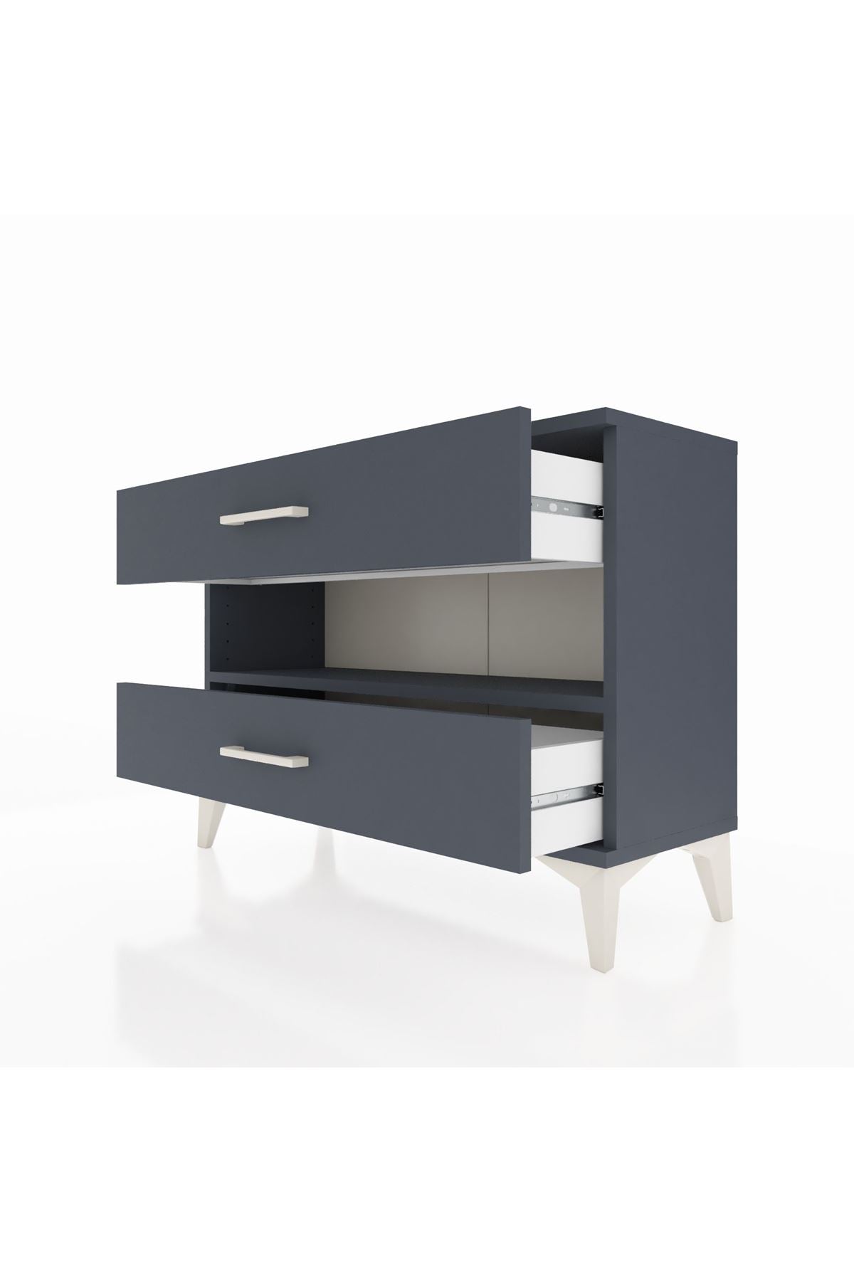 Arges Şifonyer Tek Raflı 2 Çekmeceli 88x30x64 - S02M003V5A