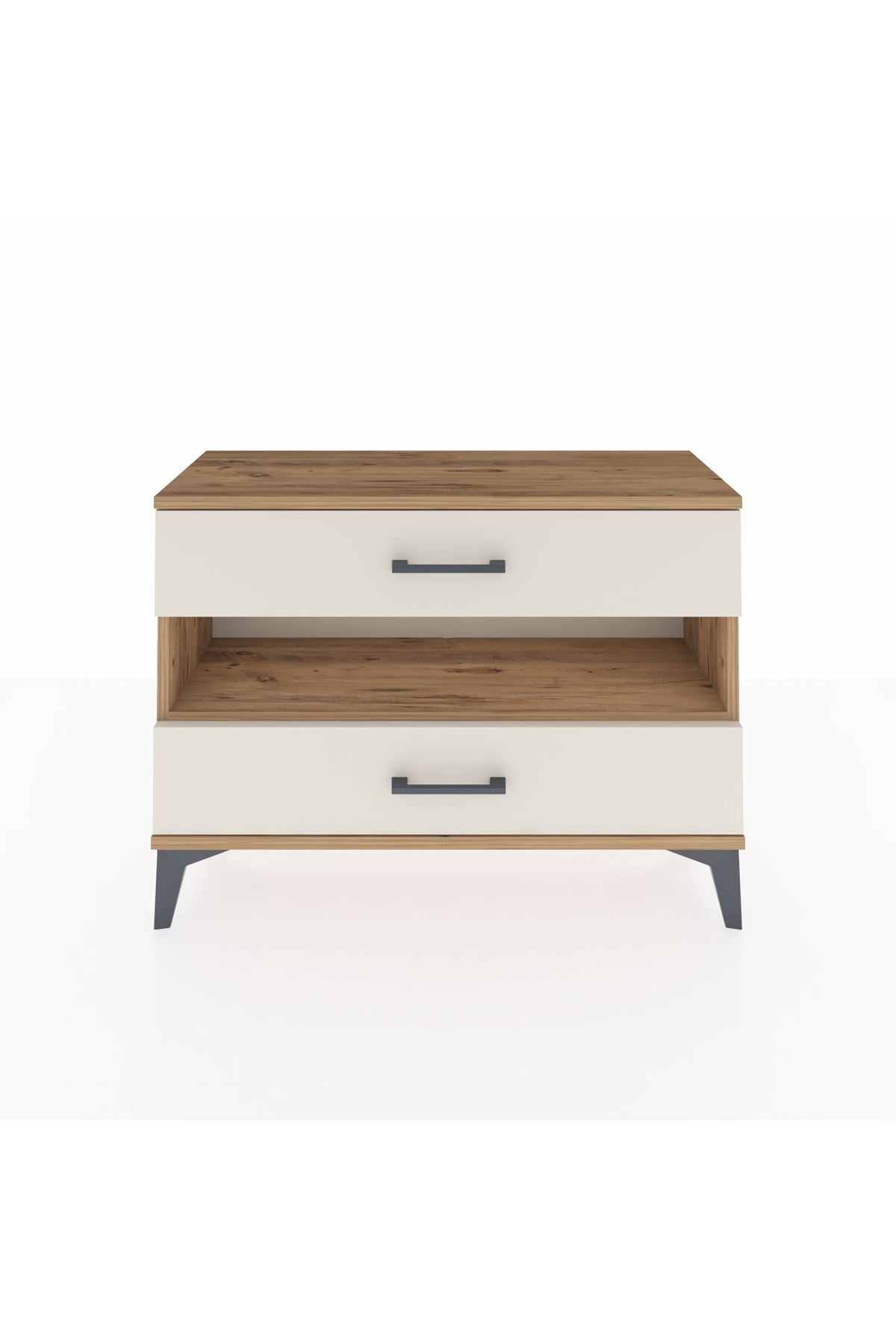 Arges Şifonyer Tek Raflı 2 Çekmeceli 88x30x64 - S02M003V7A