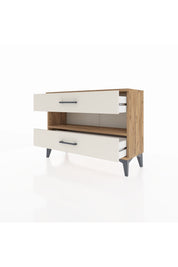Arges Şifonyer Tek Raflı 2 Çekmeceli 88x30x64 - S02M003V7A