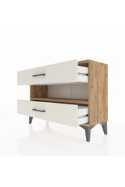Arges Şifonyer Tek Raflı 2 Çekmeceli 88x30x64 - S02M003V7A