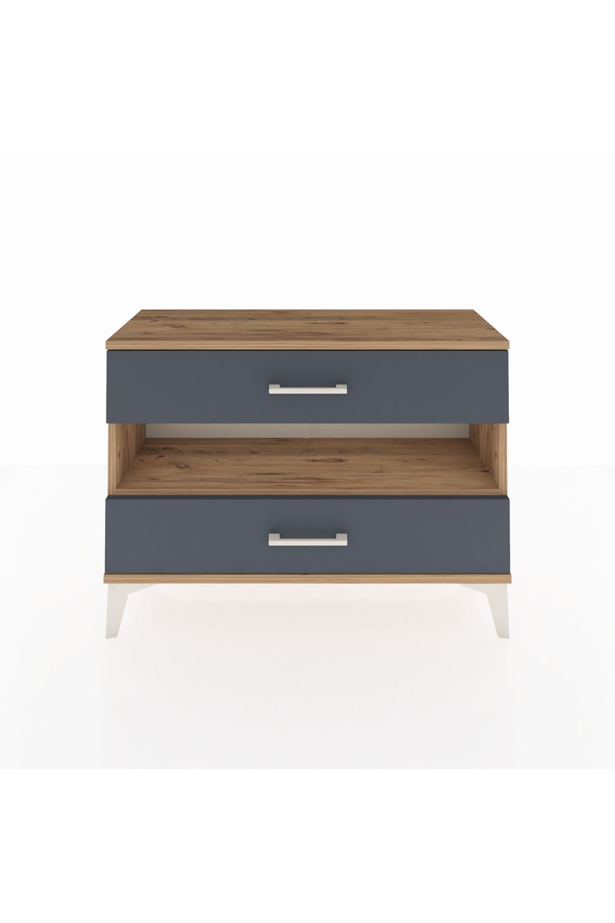 Arges Şifonyer Tek Raflı 2 Çekmeceli 88x30x64 - S02M003V8A