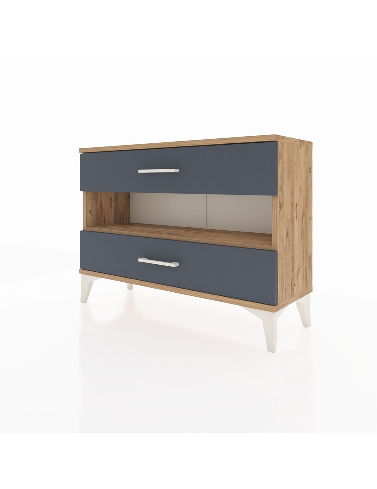 Arges Şifonyer Tek Raflı 2 Çekmeceli 88x30x64 - S02M003V8A