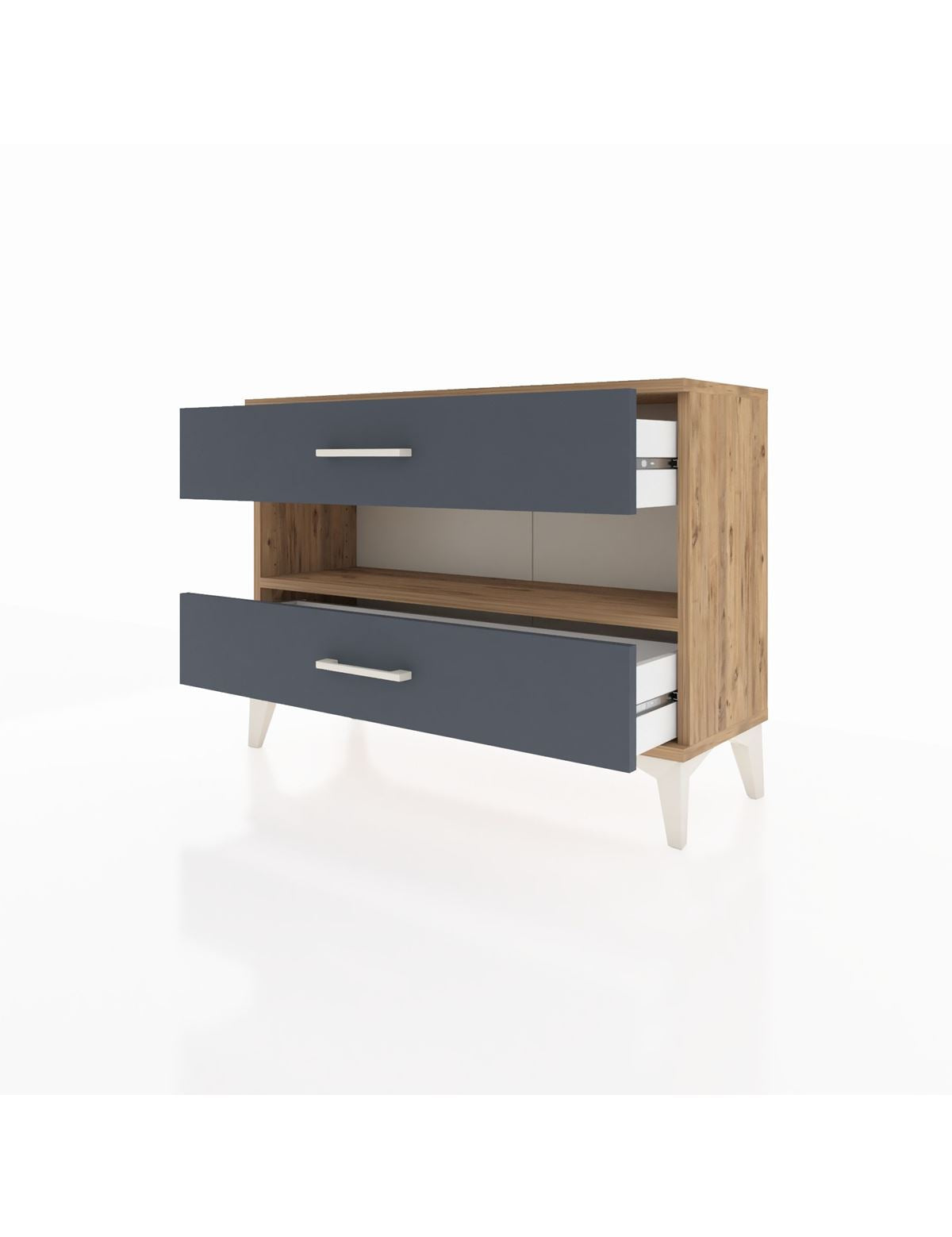Arges Şifonyer Tek Raflı 2 Çekmeceli 88x30x64 - S02M003V8A