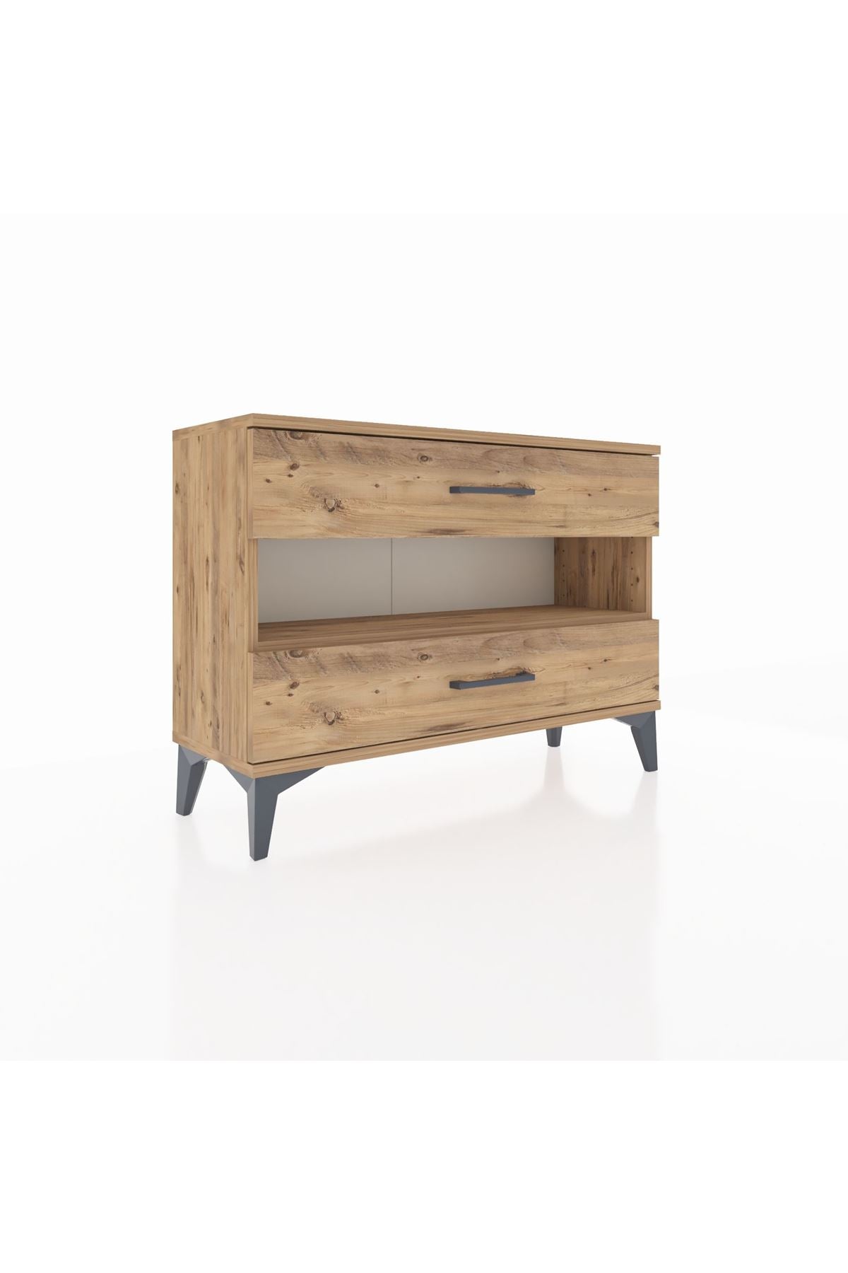 Arges Şifonyer Tek Raflı 2 Çekmeceli 88x30x64 - S02M003V9A