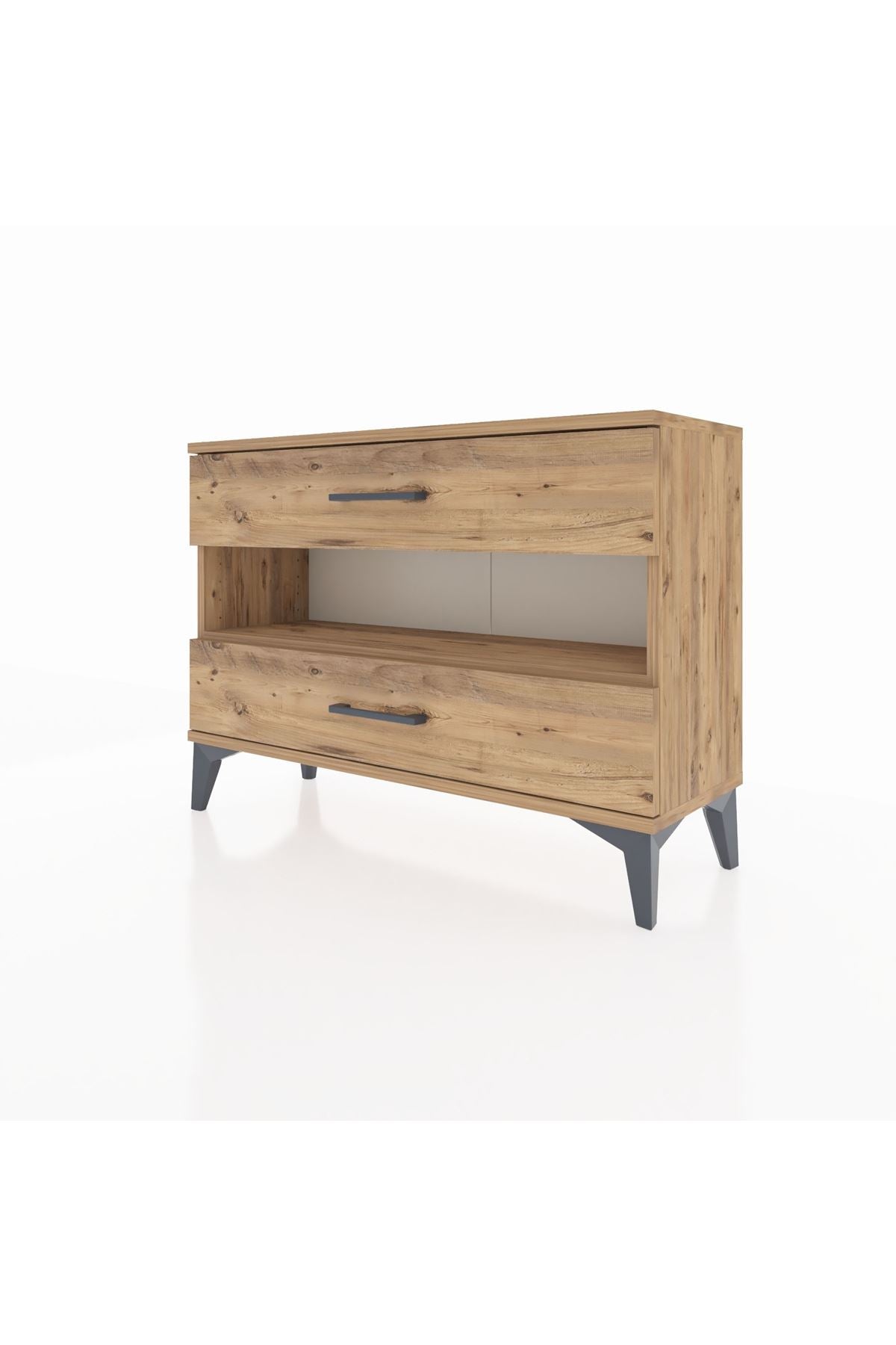 Arges Şifonyer Tek Raflı 2 Çekmeceli 88x30x64 - S02M003V9A