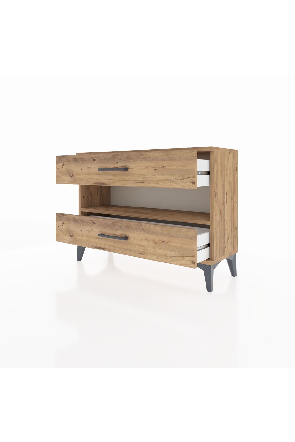 Arges Şifonyer Tek Raflı 2 Çekmeceli 88x30x64 - S02M003V9A